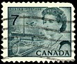 Canada 1971 Queen Elizabeth 7 Slate Green Scott 543 A280. Uploaded by SONYSAR